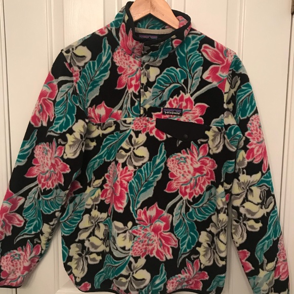 Patagonia Sweaters - Patagonia Synchilla Floral Hawaiian Pullover